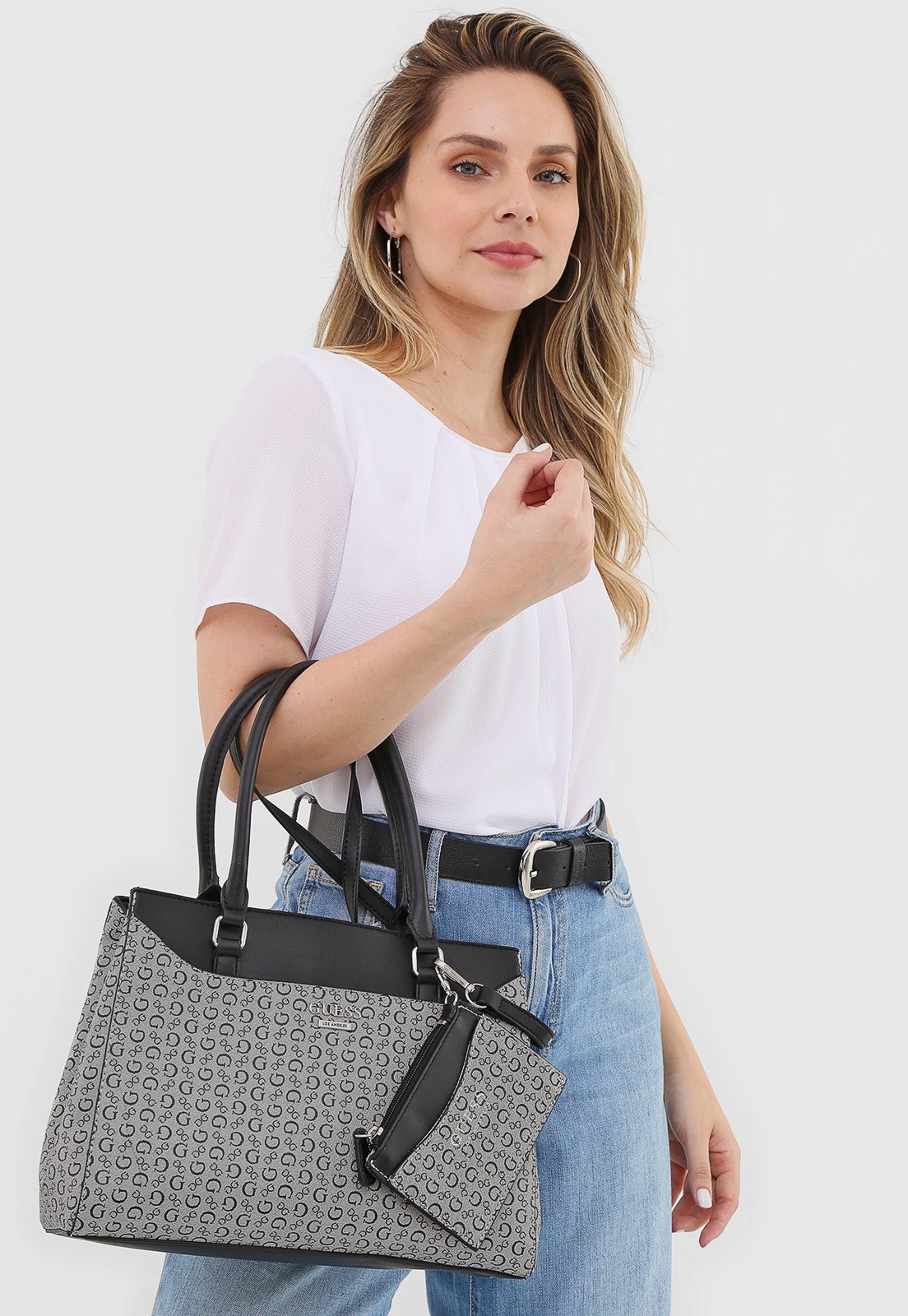 bolsa guess satchel