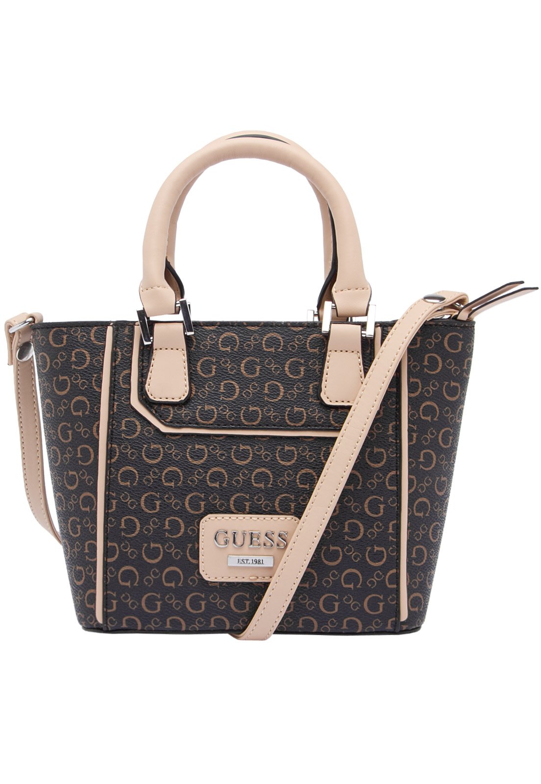 guess canvas tote bolsa
