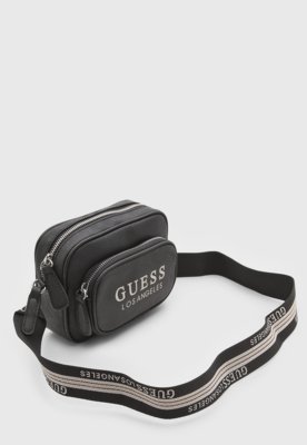 Bolsa Transversal Guess Logo Preta