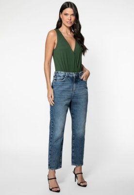 Calça Guess Mom Jeans Azul
