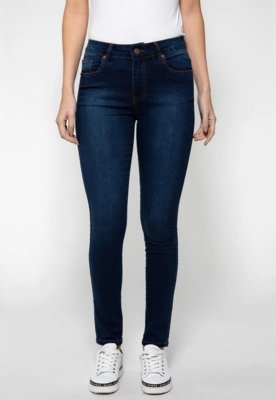 Calça Guess Skinny Mid Azul