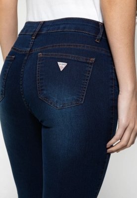 Calça Guess Skinny Mid Azul