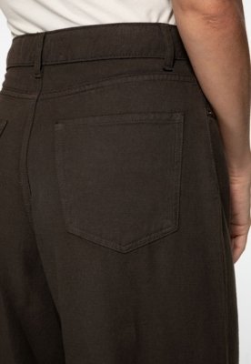 Calça Guess Wide Leg Marrom