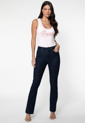 Calça Jeans Guess Boot Cut Azul Escuro