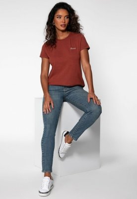 Calça Jeans Guess High Rise Skinny Azul