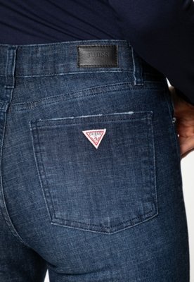 Calça Jeans Guess High Rise Skinny Azul Escuro