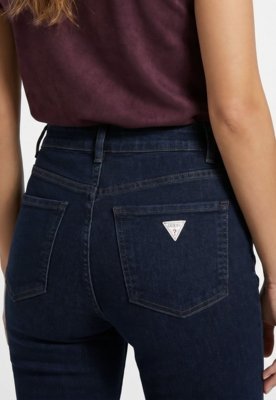 Calça Jeans Guess High Rise Skinny Azul Escuro