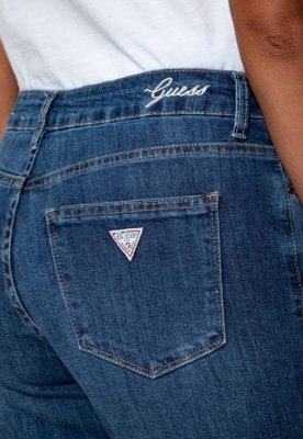Calça Jeans Guess Mid Rise Straight Azul
