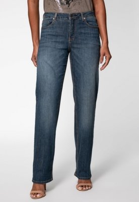Calça Jeans Guess Mid Rise Straight Azul