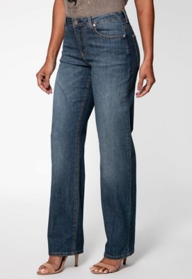 Calça Jeans Guess Mid Rise Straight Azul