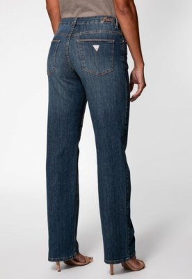 Calça Jeans Guess Mid Rise Straight Azul