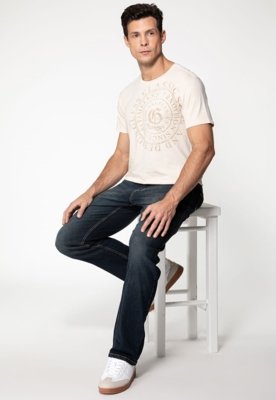 Calça Jeans Guess Regular Straight Azul Escuro