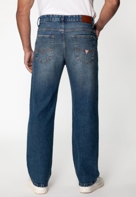 Calça Jeans Guess Relaxed Straight Azul