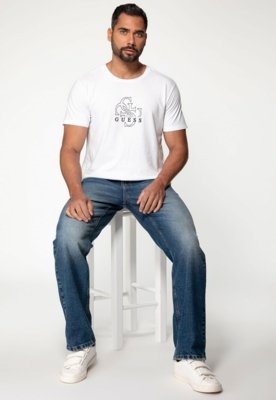 Calça Jeans Guess Relaxed Straight Azul