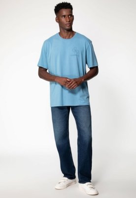 Calça Jeans Guess Relaxed Straight Azul Escuro