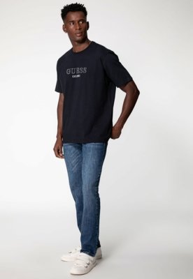 Calça Jeans Guess Slim Straight Azul