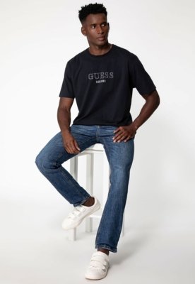 Calça Jeans Guess Slim Straight Azul