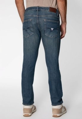 Calça Jeans Guess Slim Straight Azul