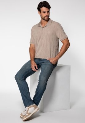 Calça Jeans Guess Slim Straight Azul
