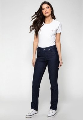 Calça Jeans Guess Straight Azul Escuro
