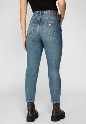 Calça Mom Jeans Guess Azul