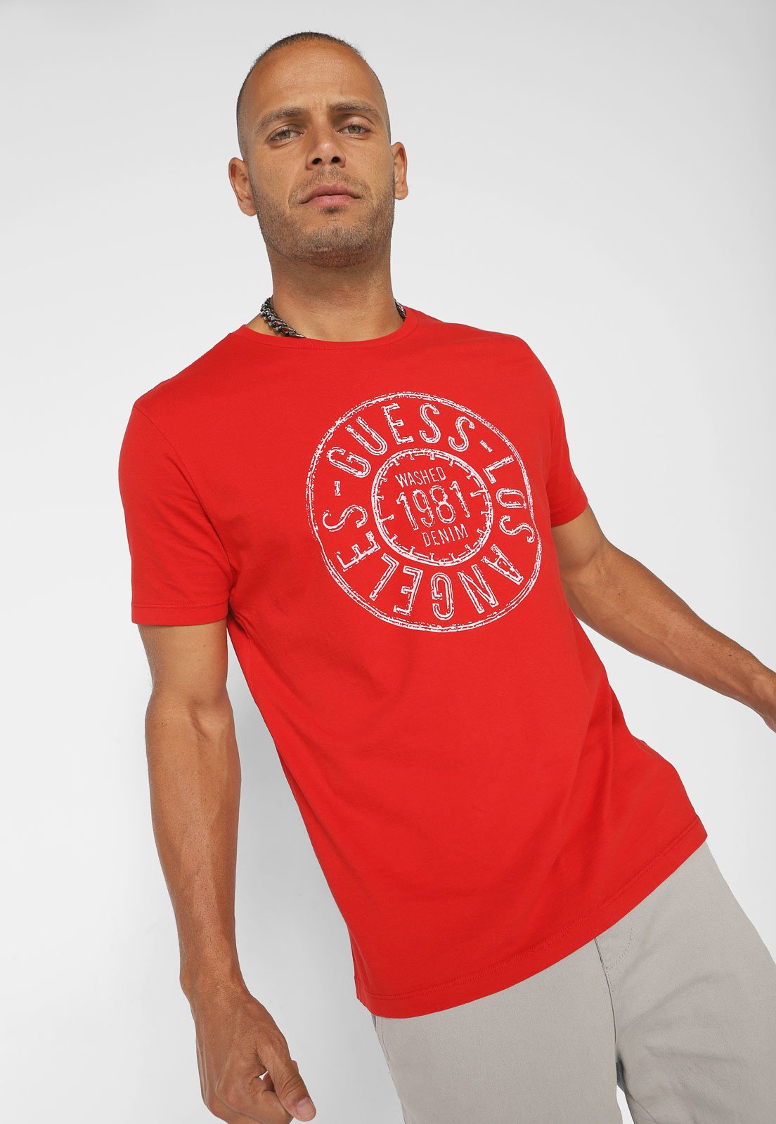 Camiseta guess los angeles hot sale