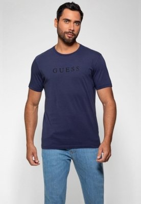 Camiseta Guess Silk Relevo Roxo