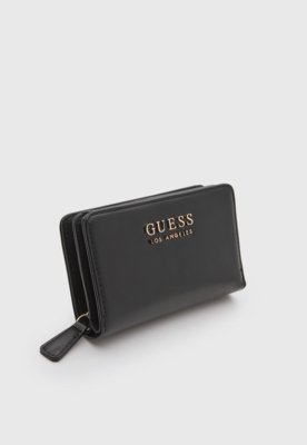 Carteira Feminina Guess Design Retangular Preta