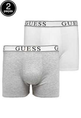Guess 3-pack logo briefs in black/white/gray