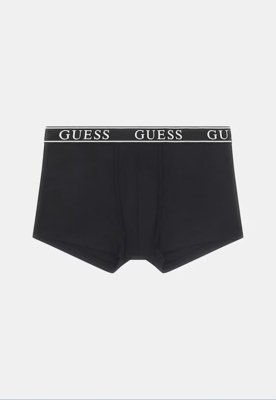 Kit Cueca Boxer Guess Logo Preto e Cinza