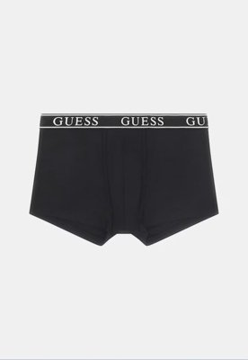 Kit Cueca Guess Boxer Logo Preto e Branco