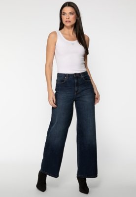 Regata Guess Rib Triang Hot Fix Cropped Branco