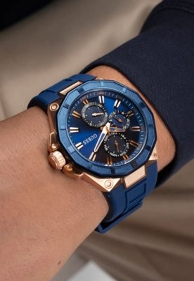 Relógio Guess Sport Multifunção Rosé Azul