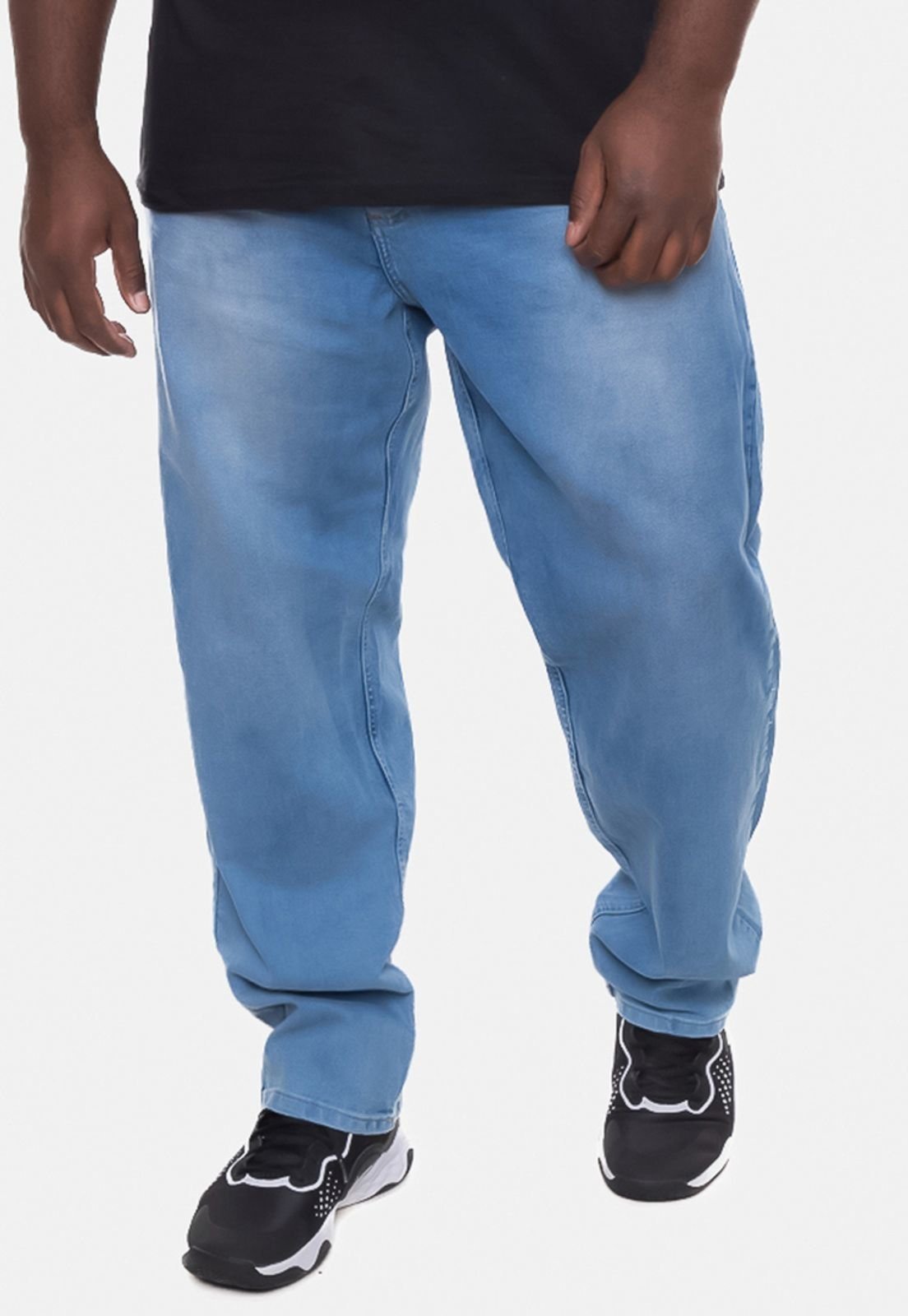 Calça Jeans HD Plus Size Regular Confort Fit Azul - HawaiianDreams
