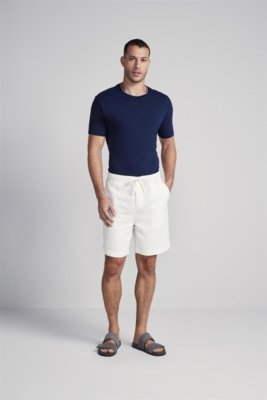 HIGHSTIL Bermuda Linen Blend Relax - Off White