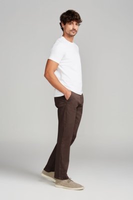 HIGHSTIL Calça Chino Comfort - Marrom