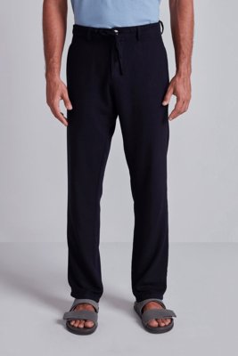 HIGHSTIL Calça Linen Blend Relax - Azul Marinho
