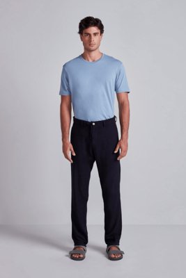 HIGHSTIL Calça Linen Blend Relax - Azul Marinho