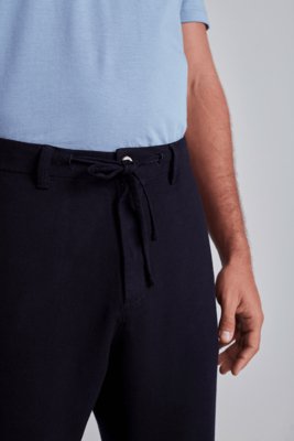 HIGHSTIL Calça Linen Blend Relax - Azul Marinho