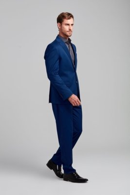 HIGHSTIL Terno Slim Fit PV Liso - Azul Royal