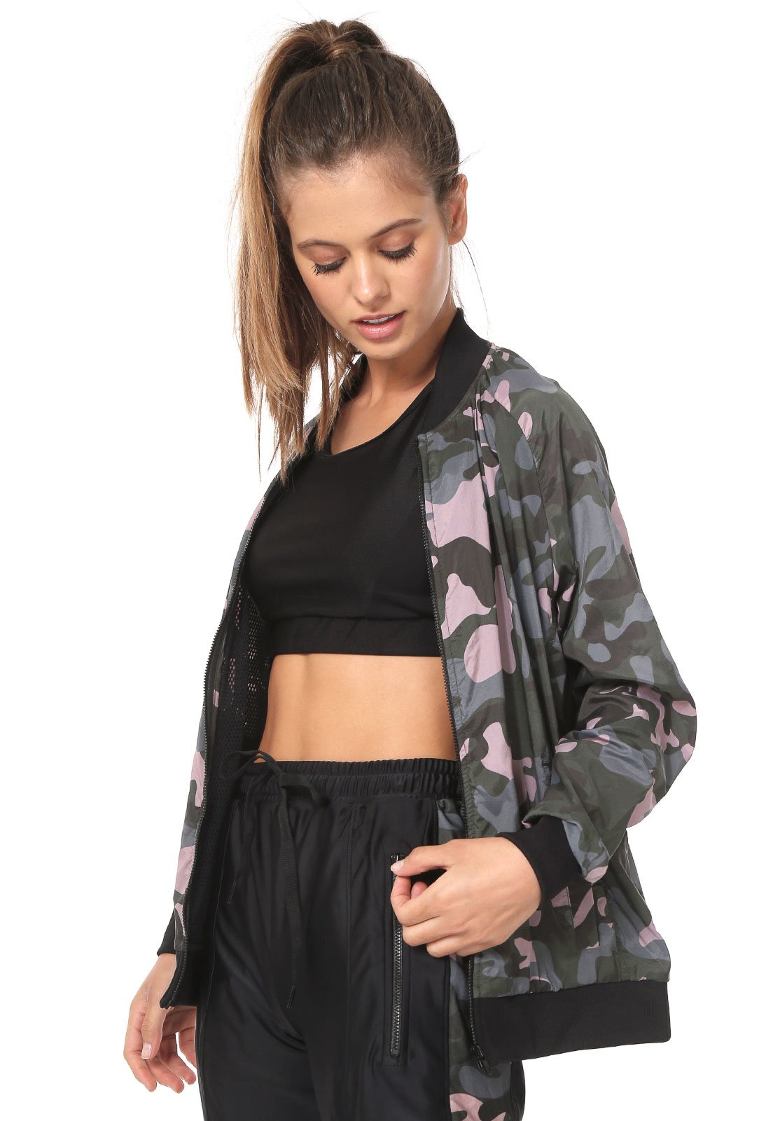 Jaqueta best sale camuflada rosa