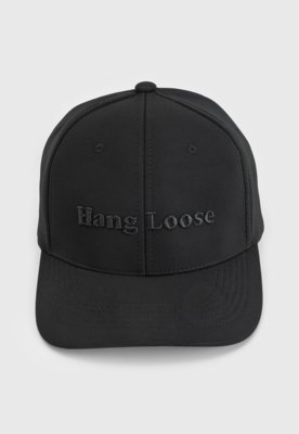 Boné Fechado Hang Loose Letter Embro Aba Curva Preto Menor preço em Boné Fechado Hang Loose Letter Embro Aba Curva Preto