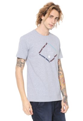 Camiseta Hang Loose Letgo Cinza Menor preço em Camiseta Hang Loose Letgo Cinza