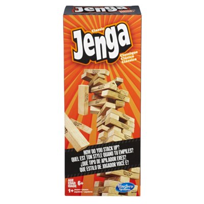 Jogo De Tabuleiro Hasbro Jenga Menor preço em Jogo De Tabuleiro Hasbro Jenga