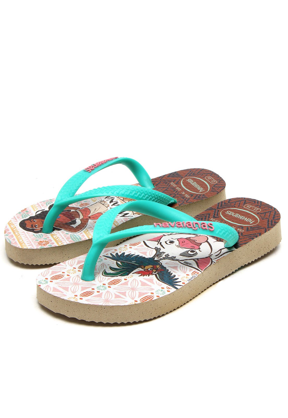 Sand lia Havaianas Infantil Moana Azul Rosa Compre Agora