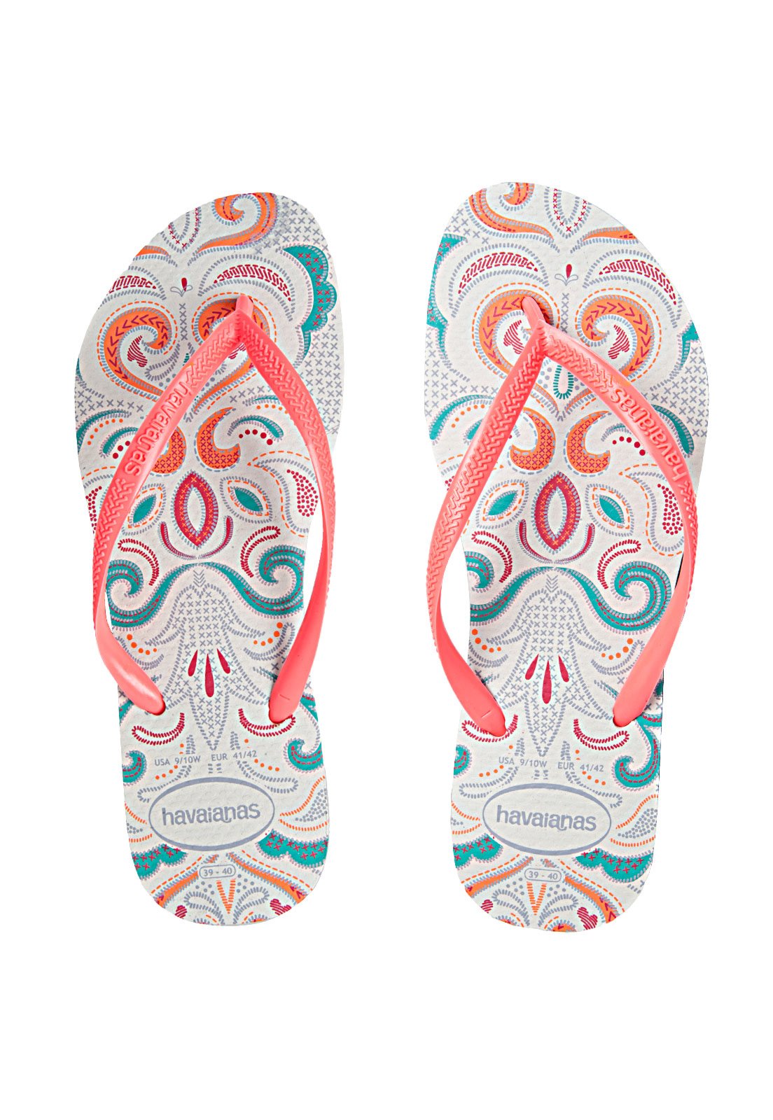 Havaianas slim lace 2025 white