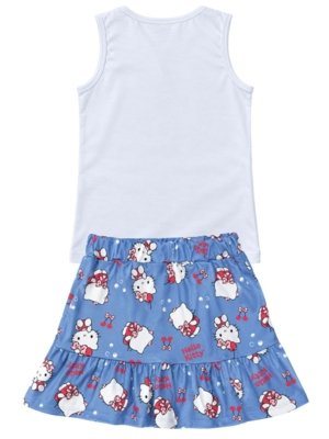 Conjunto Hello Kitty Cerejinhas Branco