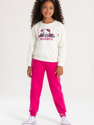 Conjunto Hello Kitty Piscadinha Da Hello Kitty branca