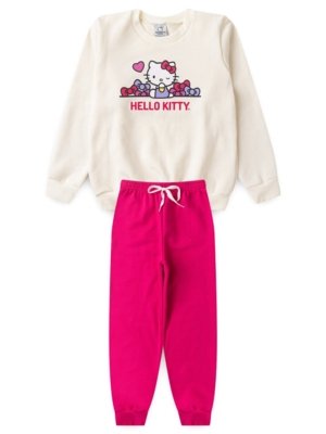Conjunto Hello Kitty Piscadinha Da Hello Kitty branca