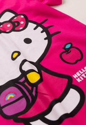 Vestido Hello Kitty Maçã Rosa
